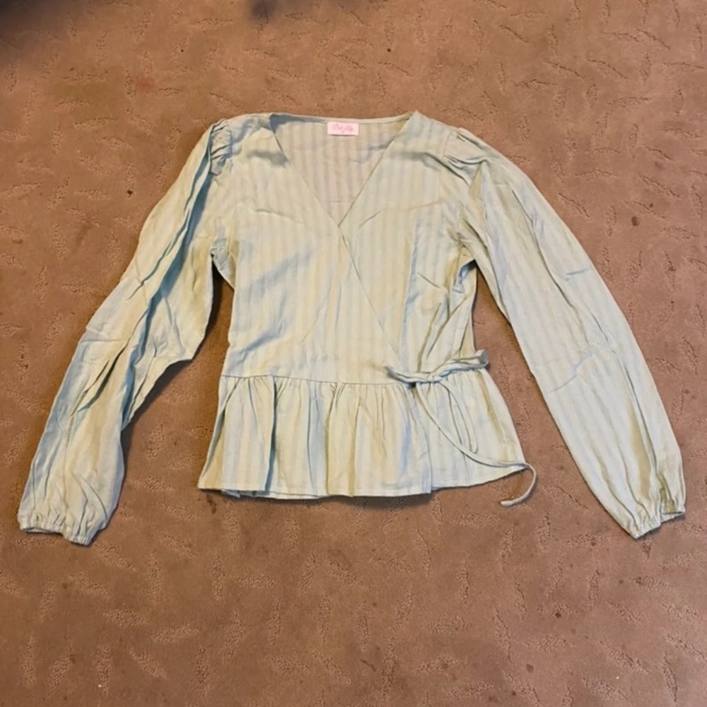Very light green blouse